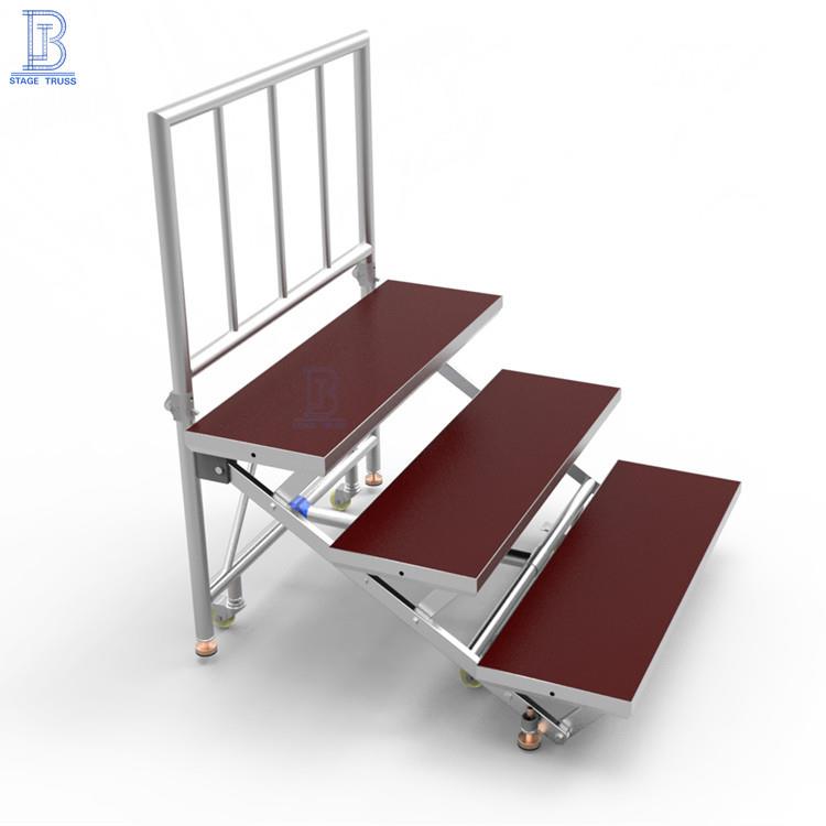 铝合金合唱台三层合唱台学校折叠合唱台移动折叠合唱台台阶