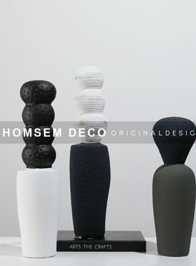 现代软装家居陶瓷工艺品摆件售楼处样板间客厅茶几电视Z柜玄关摆