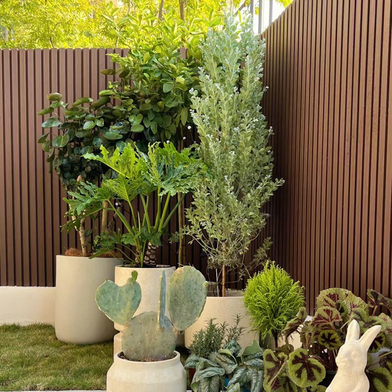 塑木围栏长城板护墙板装饰板阳台花园围墙护栏R庭院防腐木栅栏户