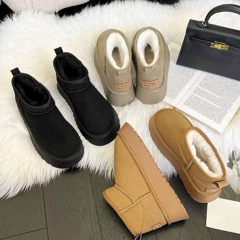 女童雪地靴冬季h2024新儿童加绒防滑中大童女孩保暖时尚冬天大棉