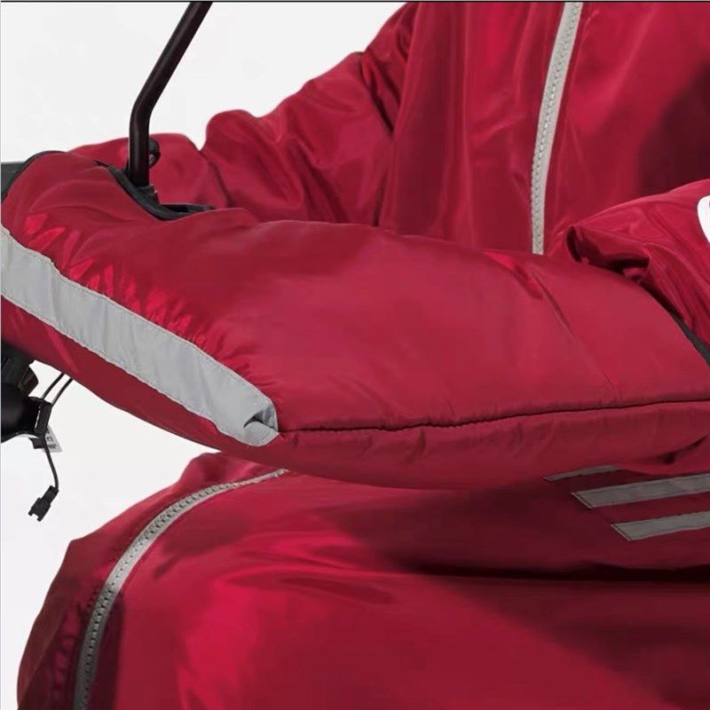 冬季加厚保暖摩托车m把手套防风加大电动车把套冬天防寒电动车把