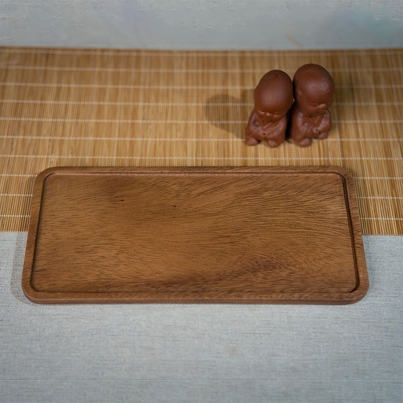 胡桃木实木c质日式披萨托盘烧烤盘杯垫咖啡木碟牛奶点心长方形果