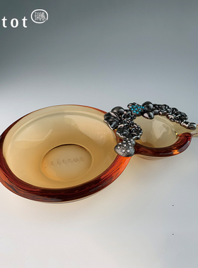 tittote琉园琉璃桌面葫芦摆件办公装饰 福禄丰收 生日开业乔迁礼