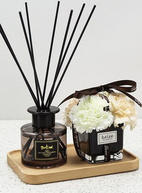 浴室柜摆件小g饰品卫生间软装香薰样板间洗手台台面样板房托盘摆