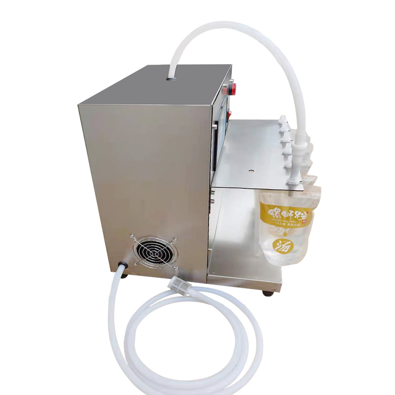 小型耐高温液体自动外卖灌汤机中药豆浆螺蛳粉汤自立吸嘴袋灌装机