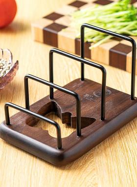 Bill.F锅盖架置物架菜板架砧板架家用不锈钢相思木案板架子沥水