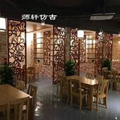 吊顶雕花隔板通花密度板雕花板花格电视背景墙玄关隔断屏风定制