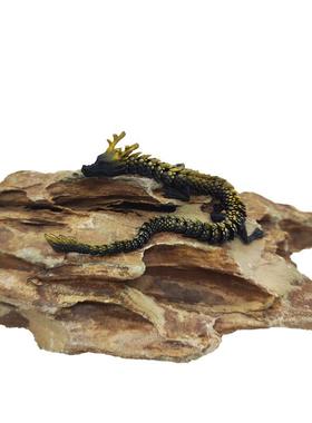 BJD迷你中国龙微缩景观鱼缸造景摆件假山沙盘水族箱装饰d打印