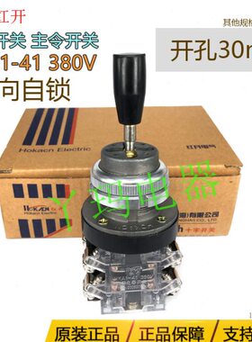 红开HKA1-41 380V四向自锁十字开关8脚 开孔30 银触点 4常开