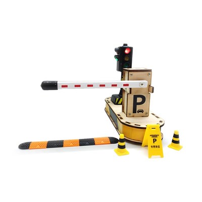 遥控停车场抬杆玩具升降道闸感应停车场汽车栏杆放行自动门小区门