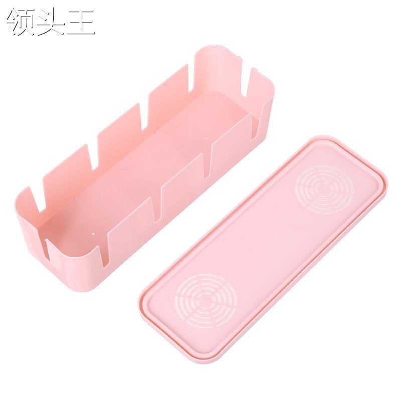 厂家北欧插排电线收纳盒大容量桌面充电插座遮挡数据电源线整理盒