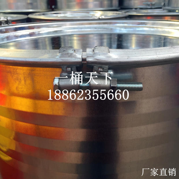 200L汽油废油装油桶开口铁桶200升大口桶固体包装桶镀锌桶铁皮桶