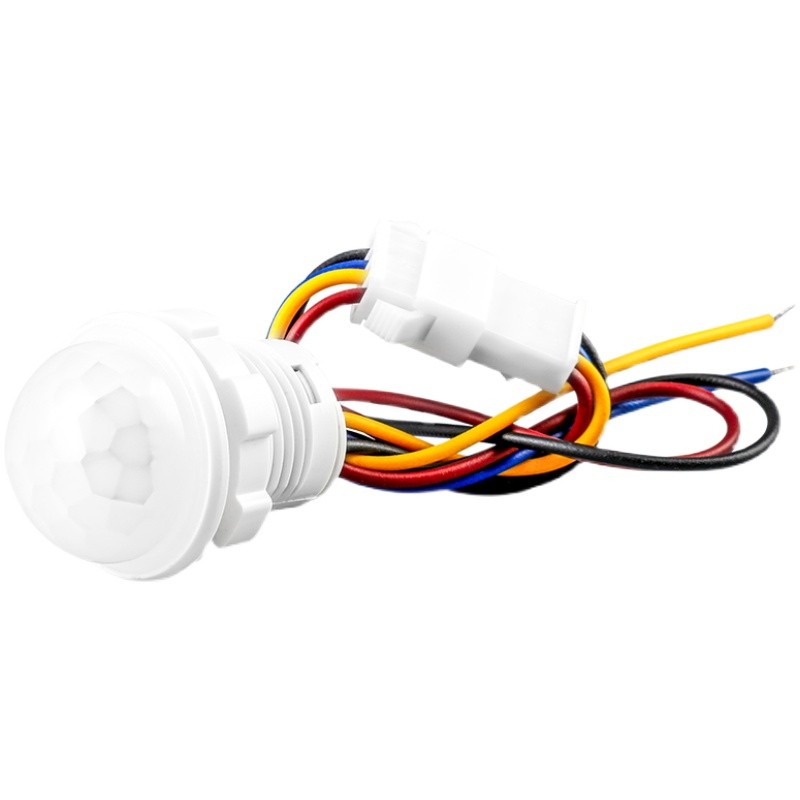 人体感应器开关220V红外线小头模块嵌暗装探头传楼道智能延时光控