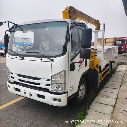 五十铃工程随车吊KV100徐工XCMG吊机ISUZU出口5吨多少钱