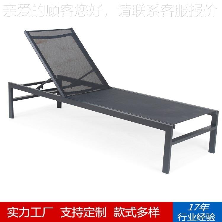 户外休闲椅林网CF2957L布躺床滩别墅铝合金躺床户外酒特店庭斯院