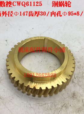 江苏镇江齐航数控机床CWQ61125车床铜蜗轮Z40/Φ95/L45