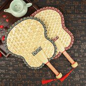 夏天麦秆扇编织大蒲扇子中国风宝宝驱蚊老人扇风纳凉大号草编扇子