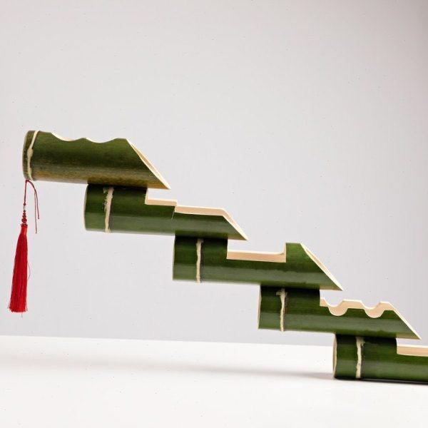 定制彝族苗族少数民族高山流水竹筒酒具酒吧餐饮娱乐会所使用道具