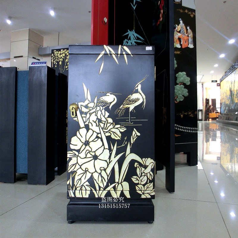 扬州漆器厂家具 现代中式 新古y典 玄关柜 装饰柜 花几 立几 边几