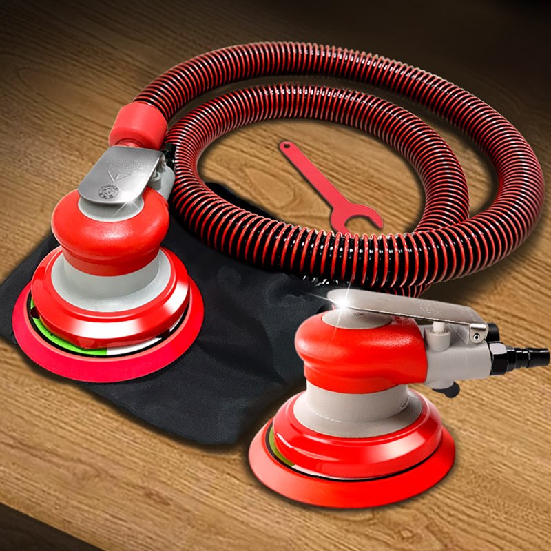 利豹特5寸气动打磨机 气磨机腻子砂F纸J干磨机汽车打蜡抛光机磨光