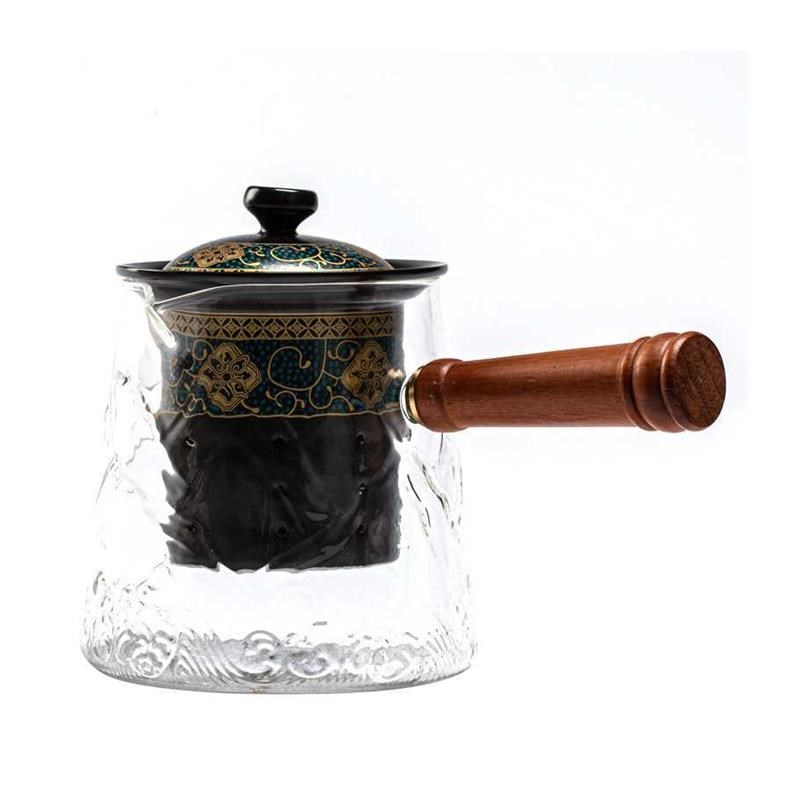 九匠风 玻璃煮茶壶中式古韵家用煮茶器带陶瓷过滤耐热玻璃茶壶