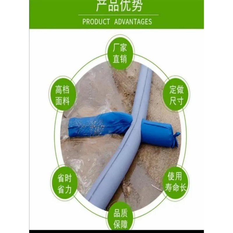 定制农用4寸多袖布水带浇地多口带袖布地龙水袋灌溉水管布袋加厚