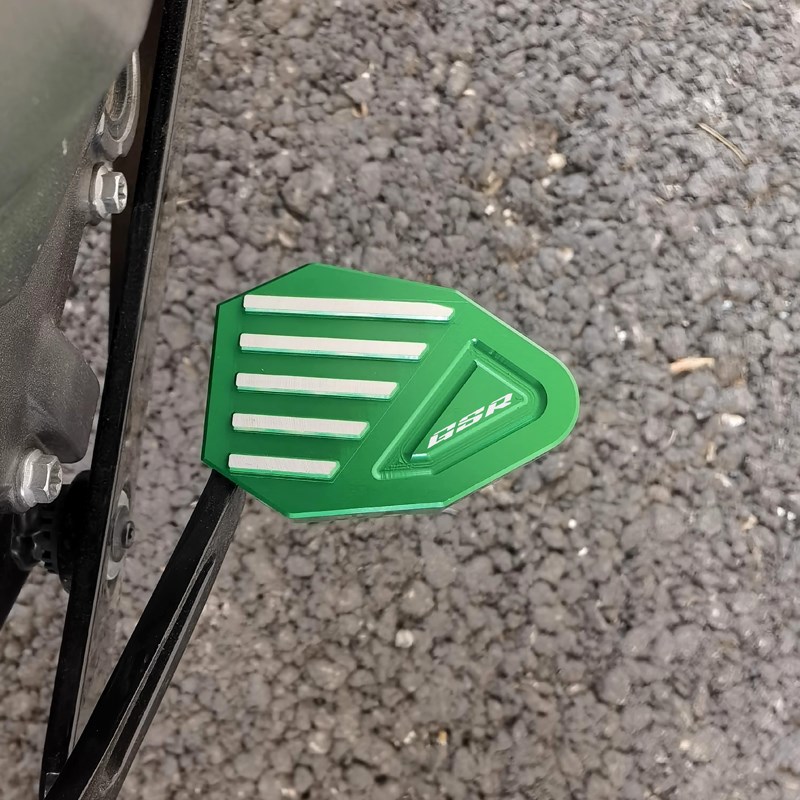 适用钱江QJ 赛450加大刹车踏板改装后制动脚踏L板 GSR450 加宽边