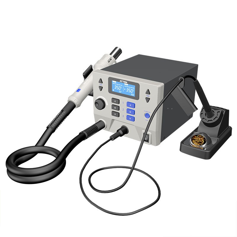 ATTEN安泰信ST-8602D二合一热风拆焊台大功率双数显智能烙铁1390W