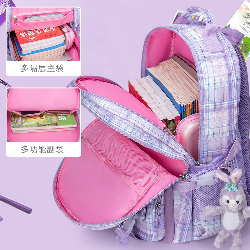 儿童小学生拉杆书包防水女孩拉杆式一二三到六年级大容量拖拉爬楼