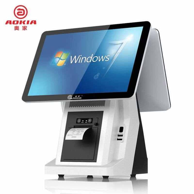 奥家AOKIA收银机一体机餐饮店奶茶店扫码点餐外卖接单收款机