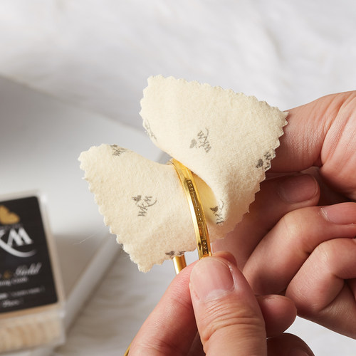 进口擦银布擦金布黄金抛光18k金纯银首饰清洁工具专业去氧化正品