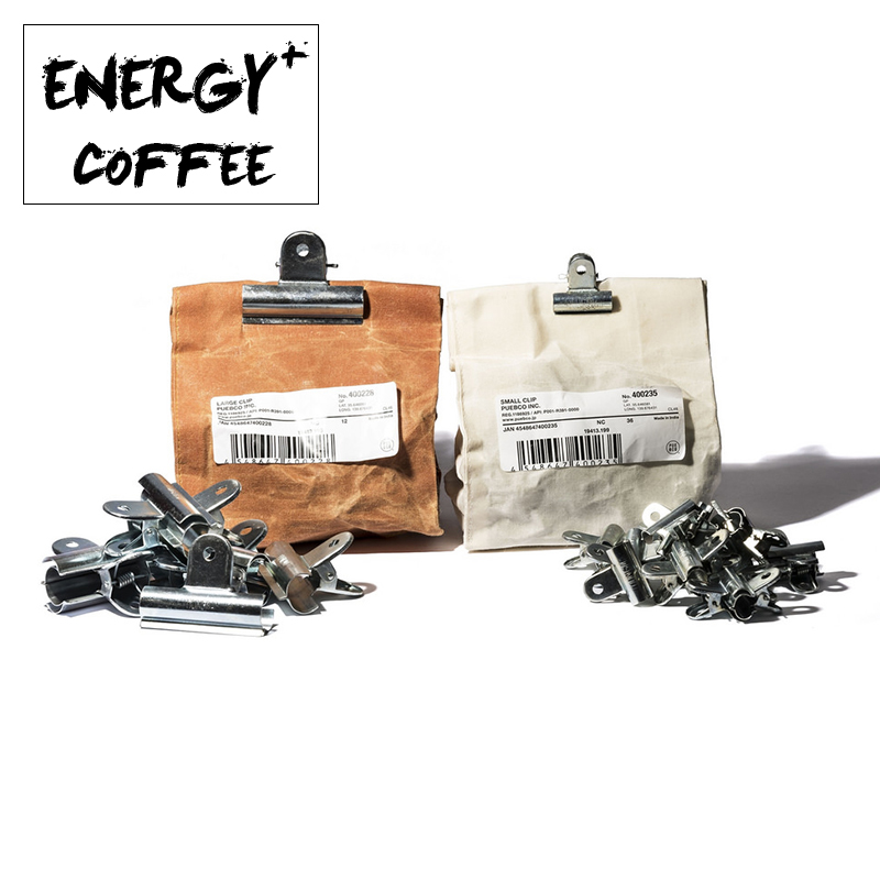 进口PUEBCO复古收纳夹子金属蝴蝶夹票据多功能办公钢夹咖啡袋密封