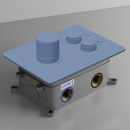 监狱谈话室软包硅胶淋浴器恒温花洒套装隐藏式防撞暗装洗澡开关