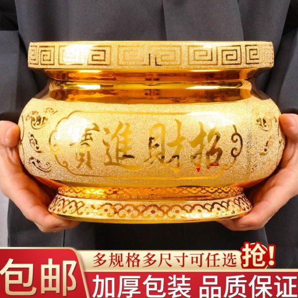 香炉上供家用室内大号沙金陶瓷招财进宝上供香炉插香炉碗摆件用品,家居饰品,香薰炉,淘宝优惠券,粉丝福利购,淘宝优惠卷