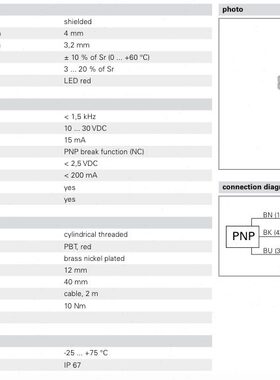 堡盟接近开关IGYX 12P37B3/L IGYX 08N37B3/L IFRM 04P15/212816