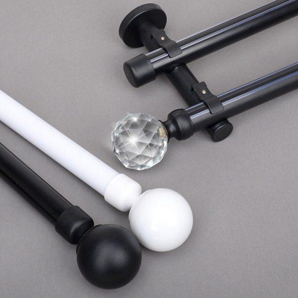 窗帘杆子单杆双杆铁艺铝艺杆窗帘滑道轨道顶装墙装简易杆罗马杆,居家布艺,窗帘杆/罗马杆,淘宝优惠券,粉丝福利购,淘宝优惠卷