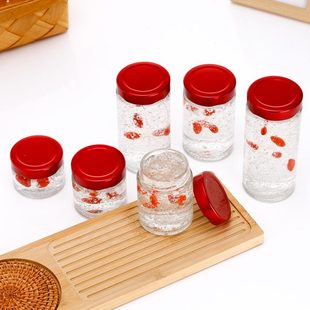 瓶带盖密封罐 家用耐高温小鲜炖玻璃瓶空瓶加厚燕窝瓶花胶鲜奶分装