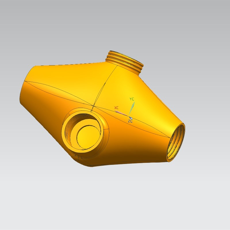 防毒面具转接口配件Rd40螺口一转三Rd40螺口接电动送风机滤毒罐