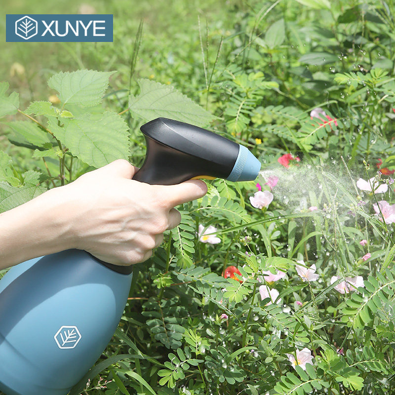 德国寻叶新款1L电动浇花喷壶家庭园艺喷雾器家用洒水壶可倒置喷水