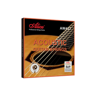 Alice爱丽丝吉他琴弦AW437 全套配件一套6根 438民谣木吉他弦套装