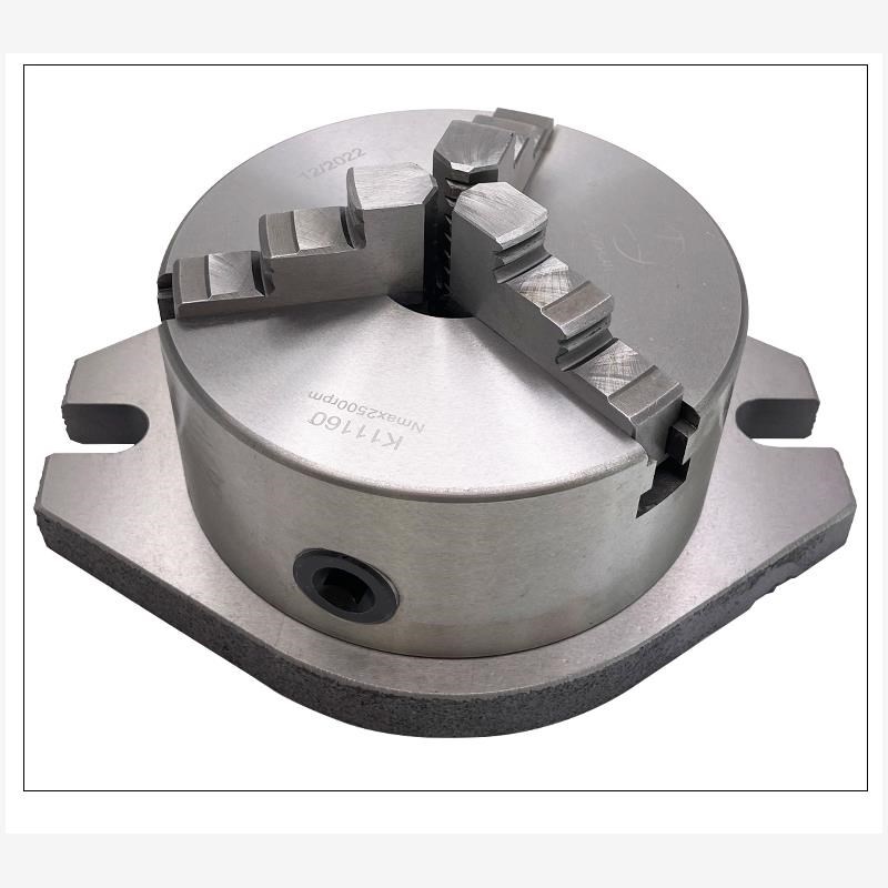 新款钻床铣床加工中心工作台立式三爪自定心卡盘125 160 200 包邮