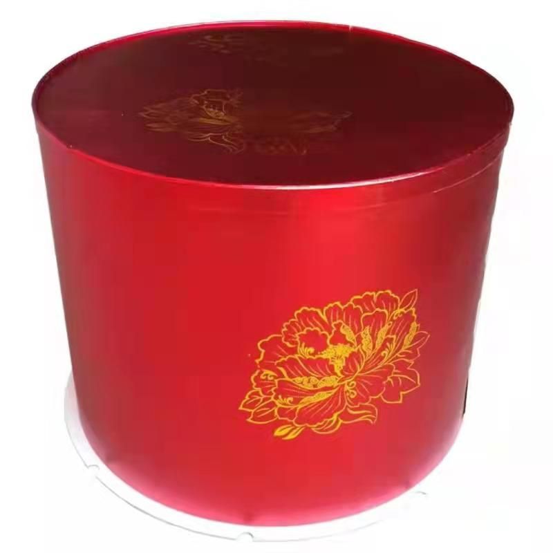 雅菡包装红金卡圆形环保14寸16寸K18寸加高加厚蛋糕盒