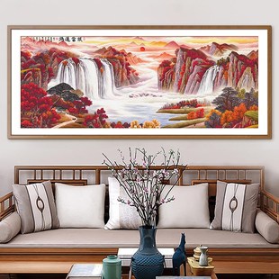 ks十字绣2024年新款 大气客厅卧室挂画自己绣 鸿运当头八方聚财版