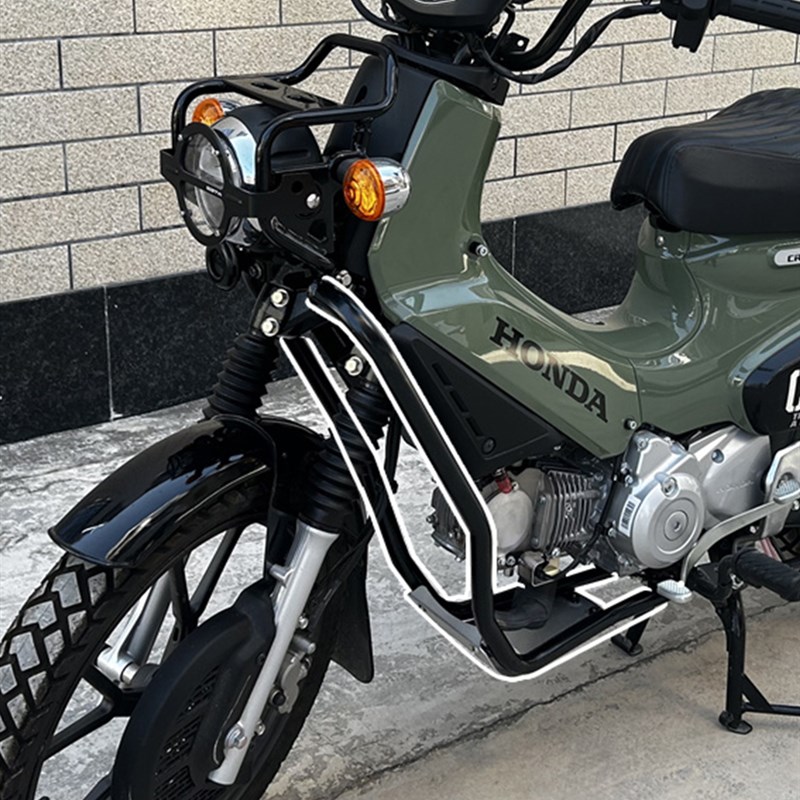 适用于幼兽CC110护杠摩托车改装保K护杠防摔保险杠防撞杆底板