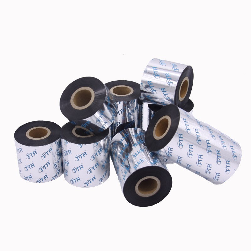 TTR混合基碳带40 50 60 110mm*300m 条码标签打印机铜板纸不干胶