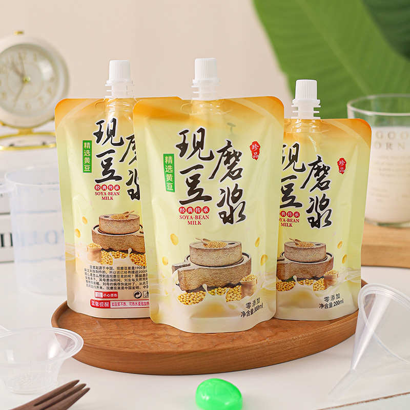 豆浆袋一次性自立吸嘴袋食品级外卖专用