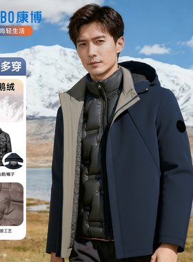 【春春Spring】combo/康博90鹅绒冬一衣五穿保暖可拆卸内胆羽绒服