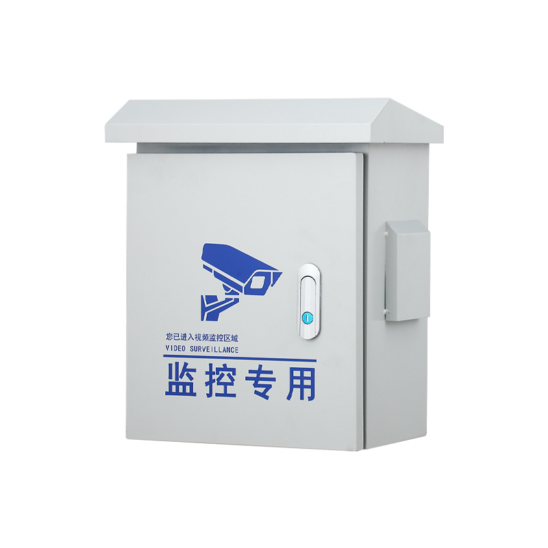 户外抱箍监控箱定k做防水箱弱电箱防雨箱室外安防电源箱挂杆设备