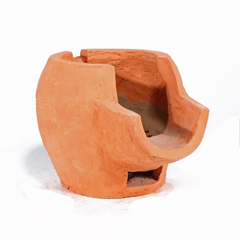 手工柴火泥炉土菜馆饭店炖肉煨菜土炉H子炭炉火锅土灶怀旧餐具商