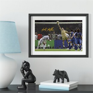 2006年布冯经典扑救瞬间实木装饰相框照片墙桌摆挂框摆件酒吧壁画